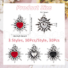 DICOSMETIC 30Pcs 3 Styles Alloy Enamel Pendants ENAM-DC0001-77-2