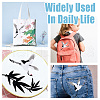 2Pcs 2 Style Crane Pattern Water Soluble Computerized Embroidery Cloth Sew on Appliques PATC-FG0001-67B-7