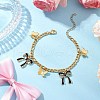 304 Stainless Steel Figaro Chains Bracelets BJEW-JB11604-04-1