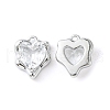 Brass Micro Pave Cubic Zirconia Charms KK-L208-06P-07-1