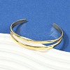 Hollow Out 304 Stainless Steel Cuff Bangles for Women BJEW-Z097-04G-3