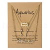 3Pcs 3 Styles Alloy Crystal Rhinestone Constellation Pendant Necklaces Sets WGEBB06-21-1