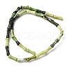 Natural Serpentine Beads Strands G-L624-G13-12x5mm-3