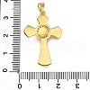 Brass Micro Pave Clear Cubic Zirconia Pendants ZIRC-I070-119G-3