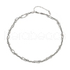 304 Stainless Steel Layered Necklaces NJEW-Z072-01P-2