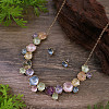 Flower Alloy Enamel Jewelry Set FS-WGE20A8-04-1