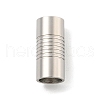 Tarnish Resistant 304 Stainless Steel Magnetic Clasps with Glue-in Ends STAS-F149-04P-D-2