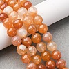 Natural Red Agate Beads Strands G-R015-B02-10mm-1