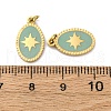304 Stainless Steel Enamel Pendants STAS-U061-23G-02-3