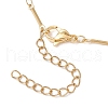 304 Stainless Steel Cuboid Bar Link Chain Necklaces for Women Men NJEW-JN05196-01-5