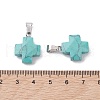 Synthetic Turquoise Pendants X-G-K359-02P-02-3