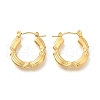 Ion Plating(IP) 304 Stainless Steel Ring Hoop Earrings for Women EJEW-S227-72G-1
