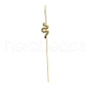 Brass Crystal Rhinestone Ear Wrap Crawler Hook Earrings for Women EJEW-C097-04G-04-1