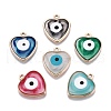 Alloy Enamel Pendants ENAM-F143-02-G-2