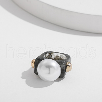 Sweet Style Resin Plastic Finger Rings FS-WG19313-07-1