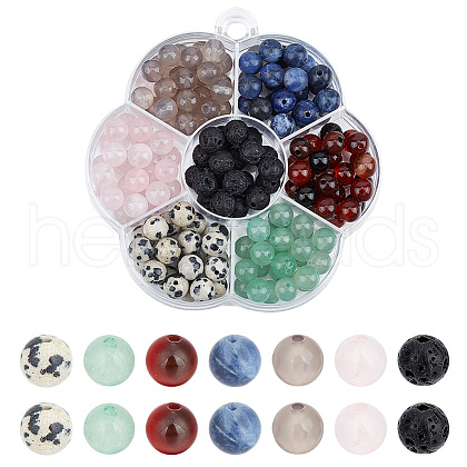  154~175Pcs 7 Styles Natural Mixed Gemstone Beads Kits DIY-NB0009-06-1