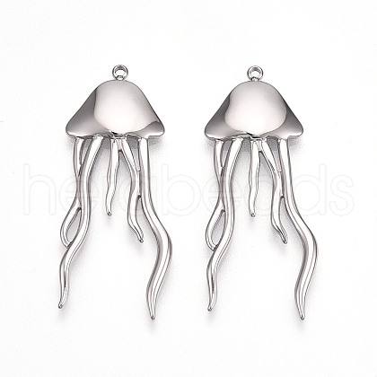 304 Stainless Steel Pendants STAS-T064-63P-1