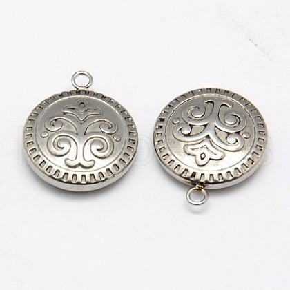 Non-Tarnish 304 Stainless Steel Pendants STAS-K002-26A2-1