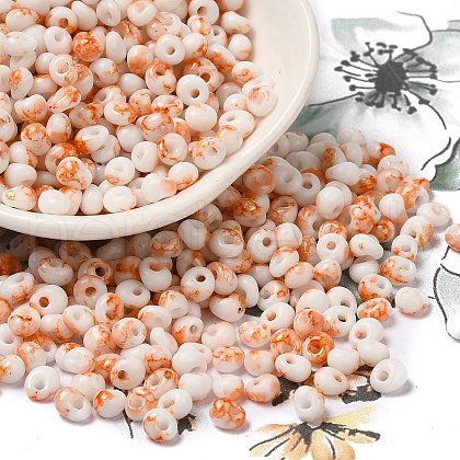 Baking Paint Glass Seed Beads SEED-F006-01A-10-1
