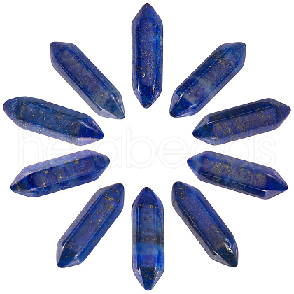 Beebeecraft 10Pcs Natural Lapis Lazuli No Hole G-BBC0001-15-1