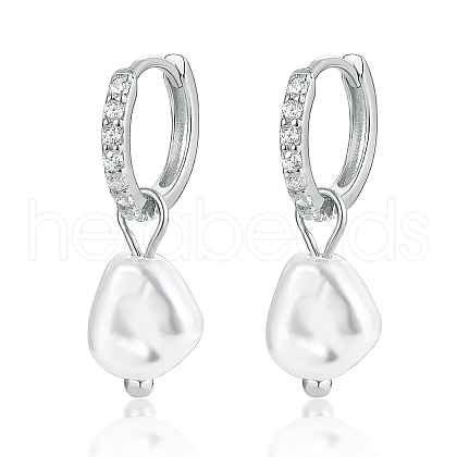 Mother's Day Jewellery S925 Silver Freshwater Pearl Ear Clips HI4910-2-1