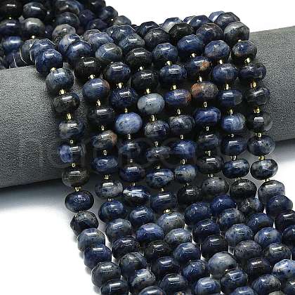 Natural Sodalite Beads Strands G-P573-B17-01-1