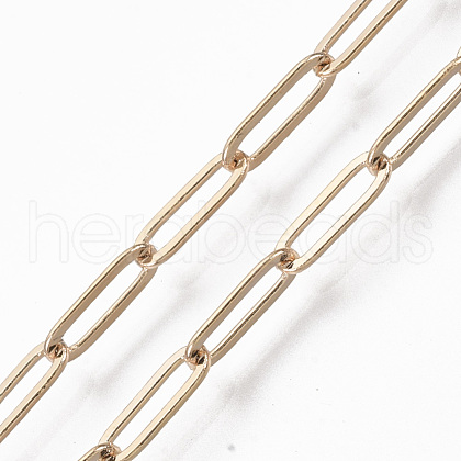 Brass Paperclip Chains CHC-S008-001A-G-NR-1