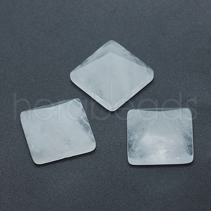 Natural Quartz Crystal Cabochons G-G759-Y13-1