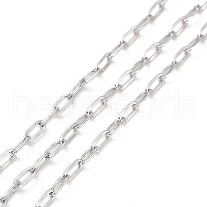 Tarnish Resistant 304 Stainless Steel Cable Chains CHS-C002-03P-03-1