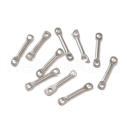 Non-Tarnish 304 Stainless Steel Connector Charms STAS-Q323-04B-P-1