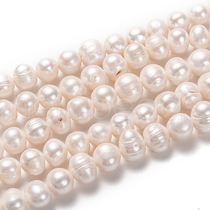 Natural Cultured Freshwater Pearl Beads Strands PEAR-L033-94-01-1