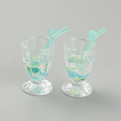 Transparent Resin Pendants RESI-TAC0019-01D-1