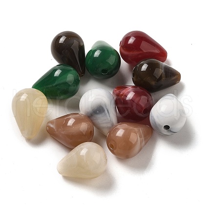 Opaque Acrylic Beads X-OACR-Z015-04-1