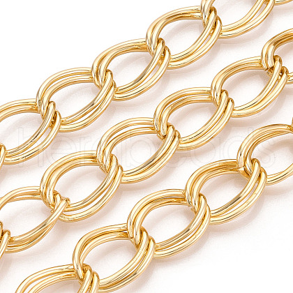 Aluminium Double Curb Chains CHA-N004-04G-1