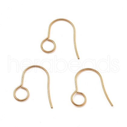 316 Stainless Steel Hypoallergenic French Earring Hooks JX137B-G-1