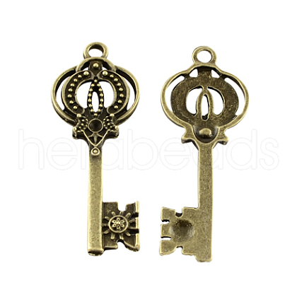 Tibetan Style Alloy Pendants TIBEP-A25043-AB-FF-1