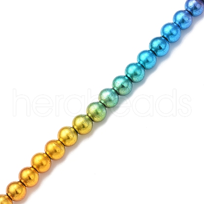 Electroplate Synthetic Non-magnetic Hematite Beads Strands G-F740-01B-1