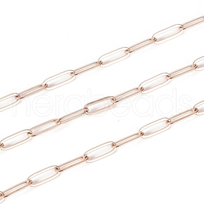 Ion Plating(IP) 304 Stainless Steel Paperclip Chains STAS-K209-07RG-1