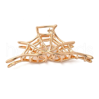 Halloween Alloy Hollow Claw Hair Clips for Women Girls AJEW-A056-06C-G-1