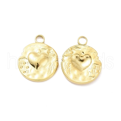 201 Stainless Steel Pendants STAS-G273-01G-1