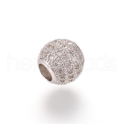 Alloy Rhinestone European Beads OPDL-T001-PD015-3-1