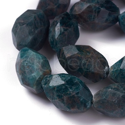 Faceted Natural Apatite Beads Strands G-H242-03-1