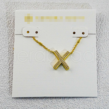 Brass Initial Pendant Necklaces for Women FS-WG8E27F-24-1