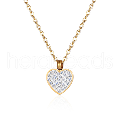 Stylish Stainless Steel Heart Pendant Necklace for Women GE0081-3-1