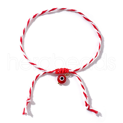 Handmade Adjustable Nylon Cord Braided Bracelets QO3060-2-1