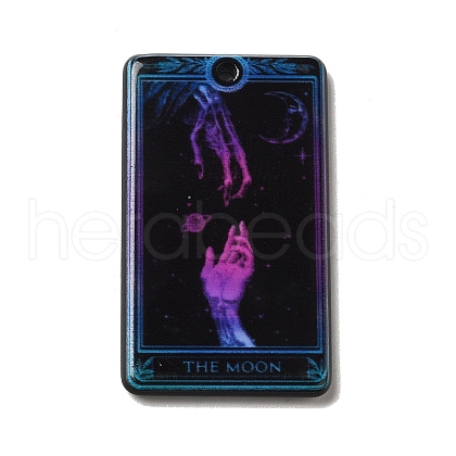 Double-sided Printed  Acrylic Pendants MACR-M022-02E-1