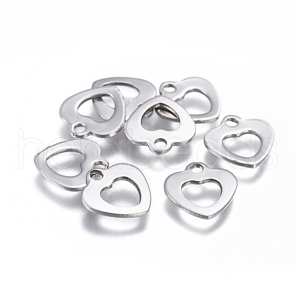Tarnish Resistant 201 Stainless Steel Hollow Charms STAS-F207-35P-1