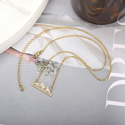 304 Stainless Steel Mustard Seed Faith Pendant Necklaces NJEW-Z063-04G-01-1