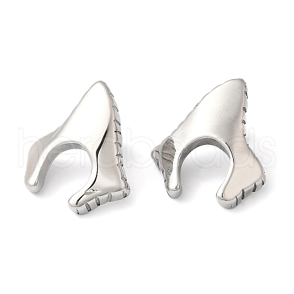 304 Stainless Steel Arch Stud Earrings EJEW-K244-34P-1