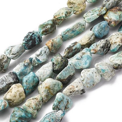 Raw Rough Natural Variscite Beads Strands G-L624-B02-A-1